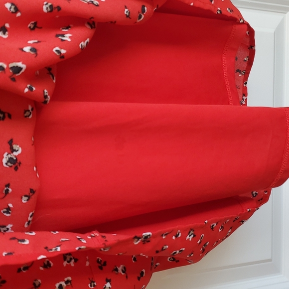 Sienna Sky women's S Red dress with button and ruffle detail - Picture 9 of 10